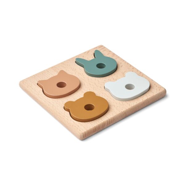 puzzle en bois pour bébé avec 4 grosses pièces