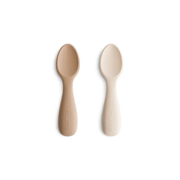 *Lot de 2 cuillères de démarrage en silicone pour tout-petits*